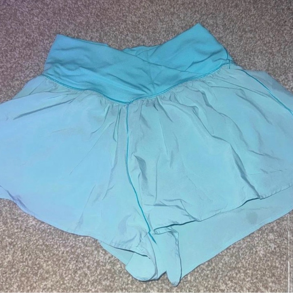 Aerie High Waist Sky Blue Shorts